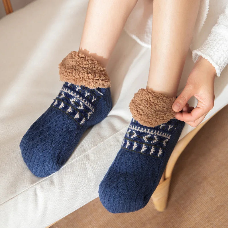 Super Warm Winter Non-Slip Floor Socks for Women & Men