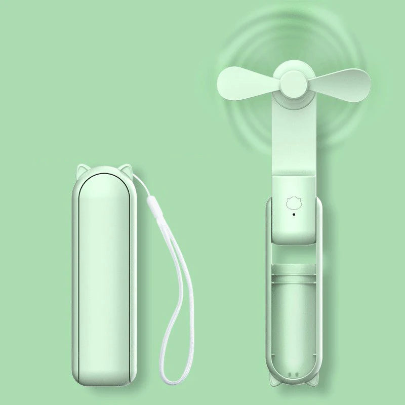 Rechargeable 3-Speed Foldable Mini Handheld Fan