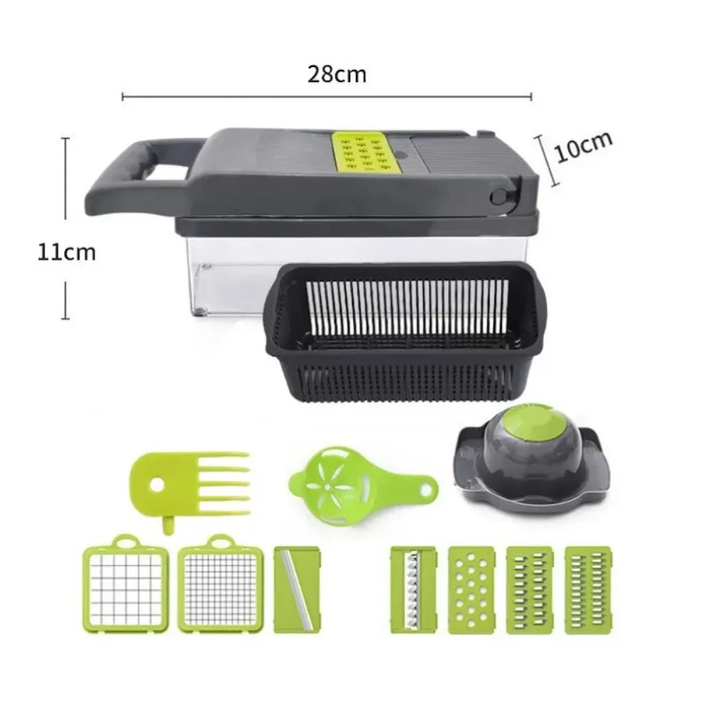 Multifunction Vegetable Chopper & Slicer – Handheld Food Cutter