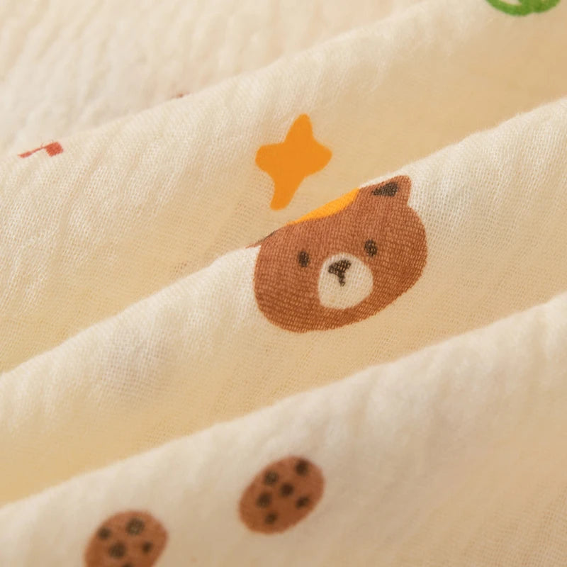 Soft Printed Gauze Baby Blanket & Swaddle