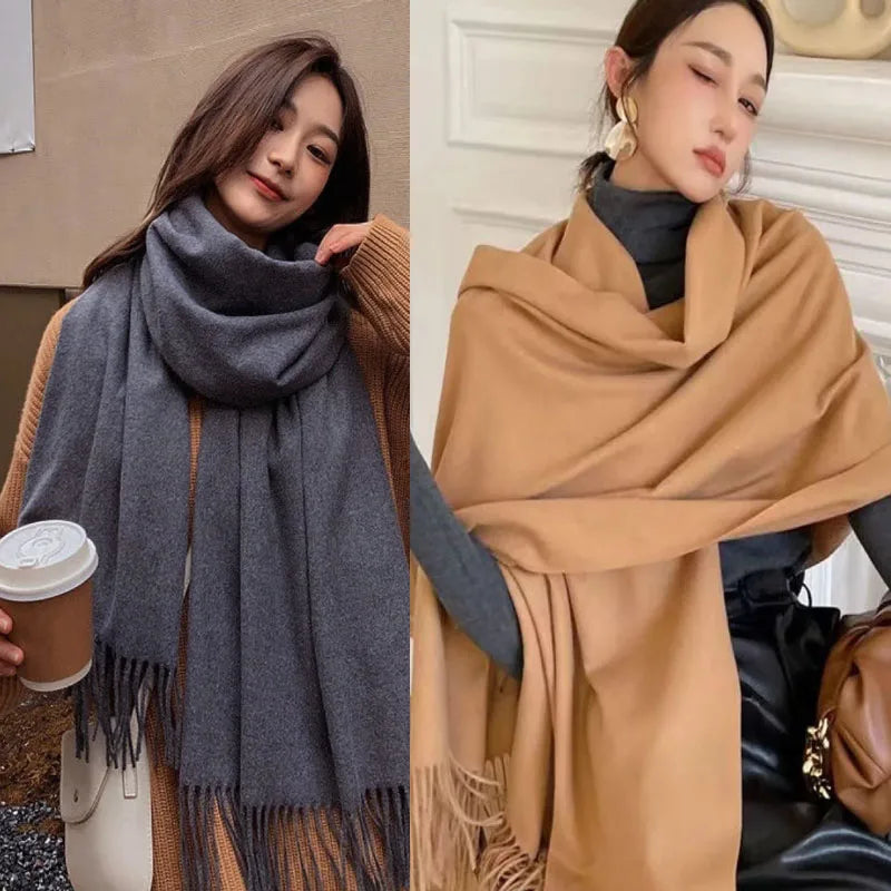 Women's Elegant Winter Scarf – Soft Warm Long Shawl