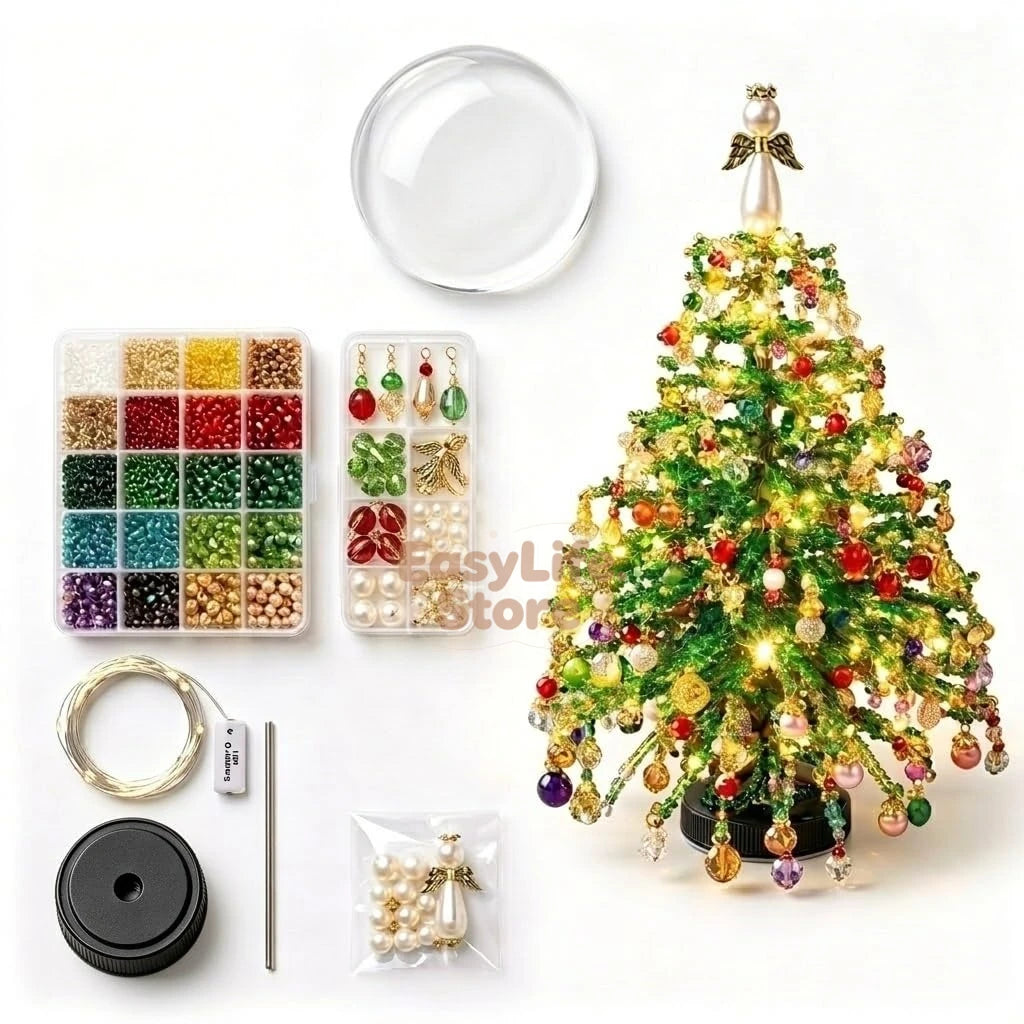 DIY Beaded Christmas Tree Kit – Handmade Holiday Decoration