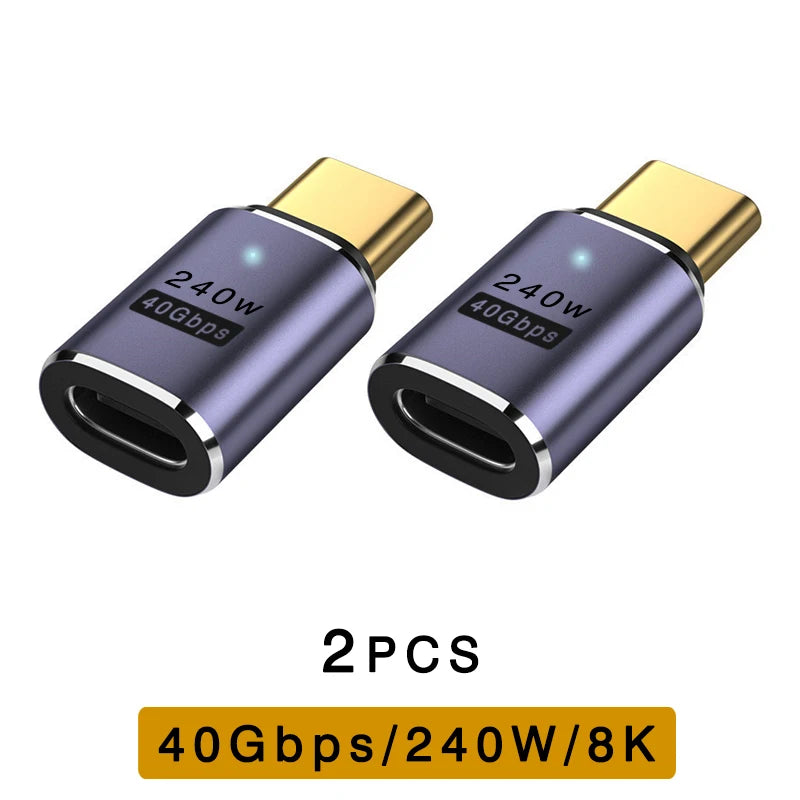 USB4 40Gbps USB-C Adapter Thunderbolt 3/4 240W