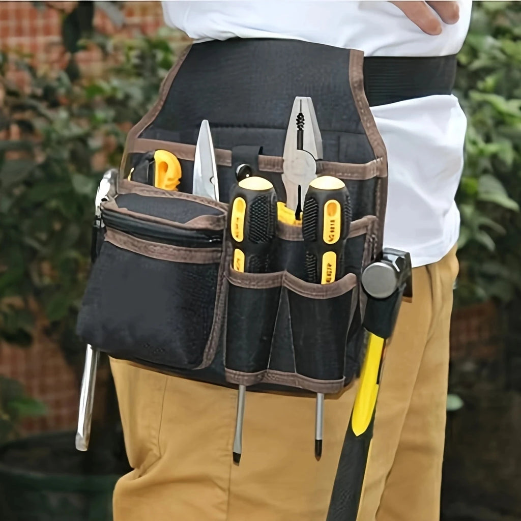 Multi-Pocket Tool Storage Waist Pouch – Utility Belt Organizer for Work