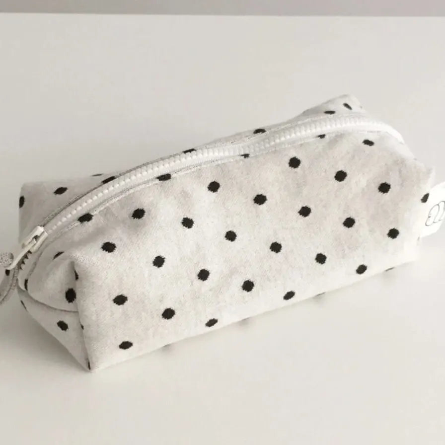 Korean Style Polka Dot Large Capacity Pencil Case