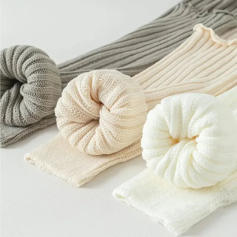Women's Knitted Leg Warmers – Soft Cozy Winter Boot Socks