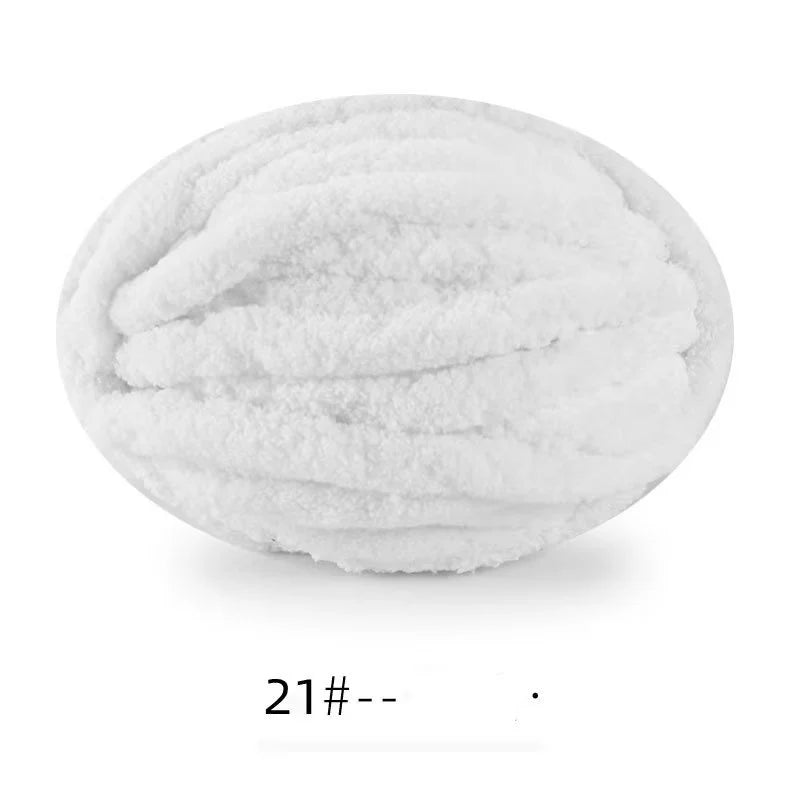 Extra Thick Hand-Knitted Chunky Yarn Blanket
