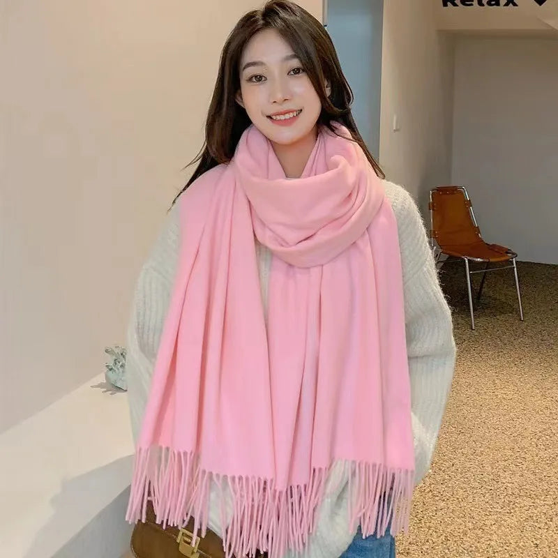 Women's Elegant Winter Scarf – Soft Warm Long Shawl