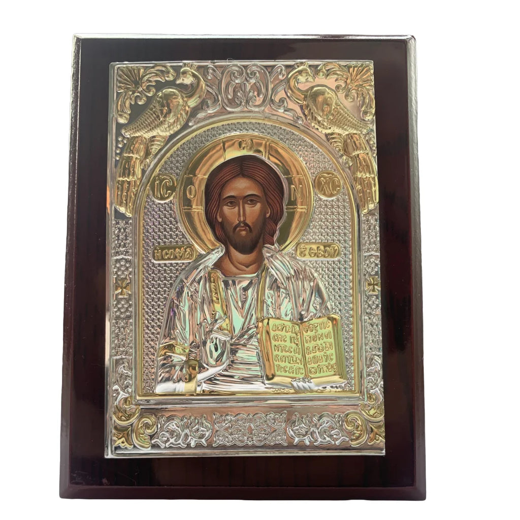 Wooden Jesus Icon – Christian Christmas Home Decor
