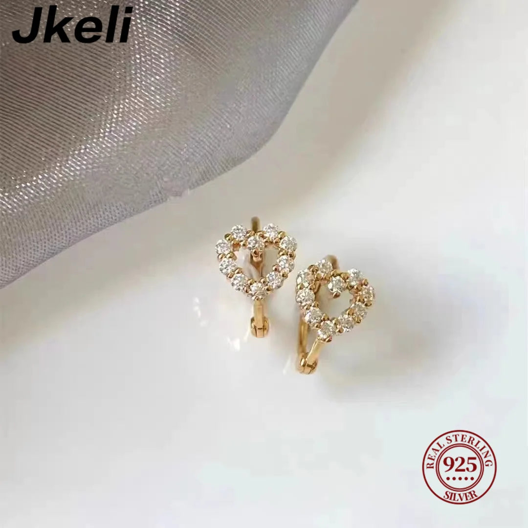 Women's Elegant Zircon Hoop Earrings