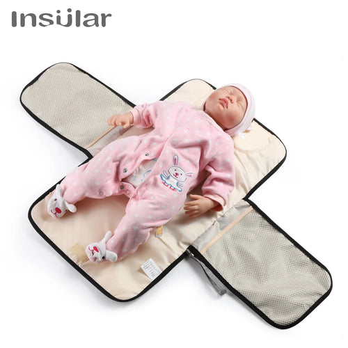 2-in-1 Portable Baby Changing Mat – Waterproof Foldable Diaper Changing Pad