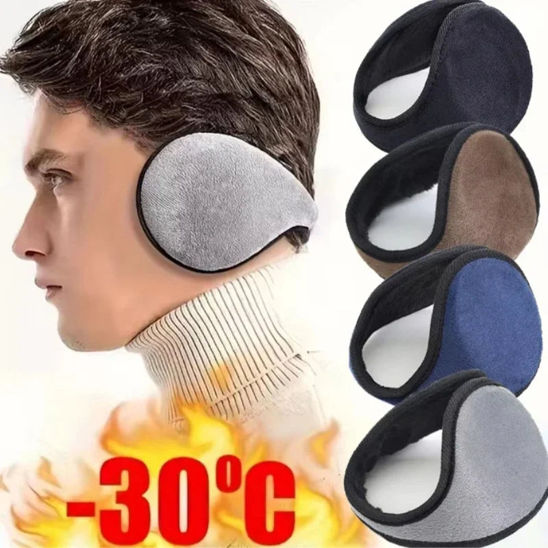 Unisex Winter Fleece Earmuffs – Warm Outdoor Ear Warmers