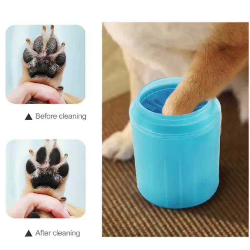Portable Dog Paw Cleaner Cup – Soft Silicone Pet Foot Washer
