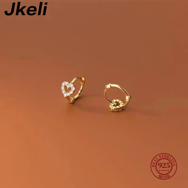 Women's Elegant Zircon Hoop Earrings
