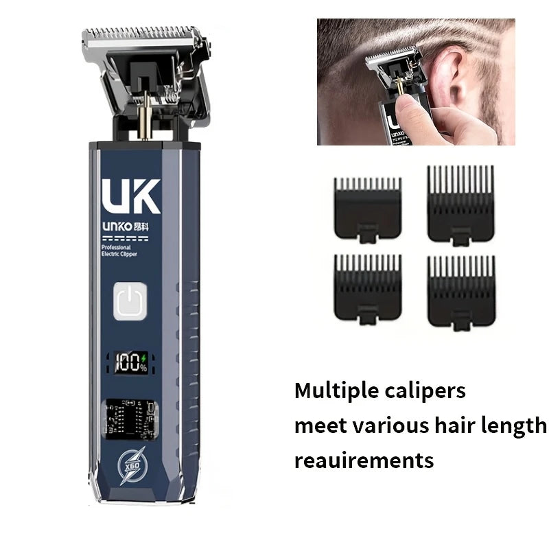 Professional Cordless Hair Clipper, Rechargeable Electric Hair Trimmer