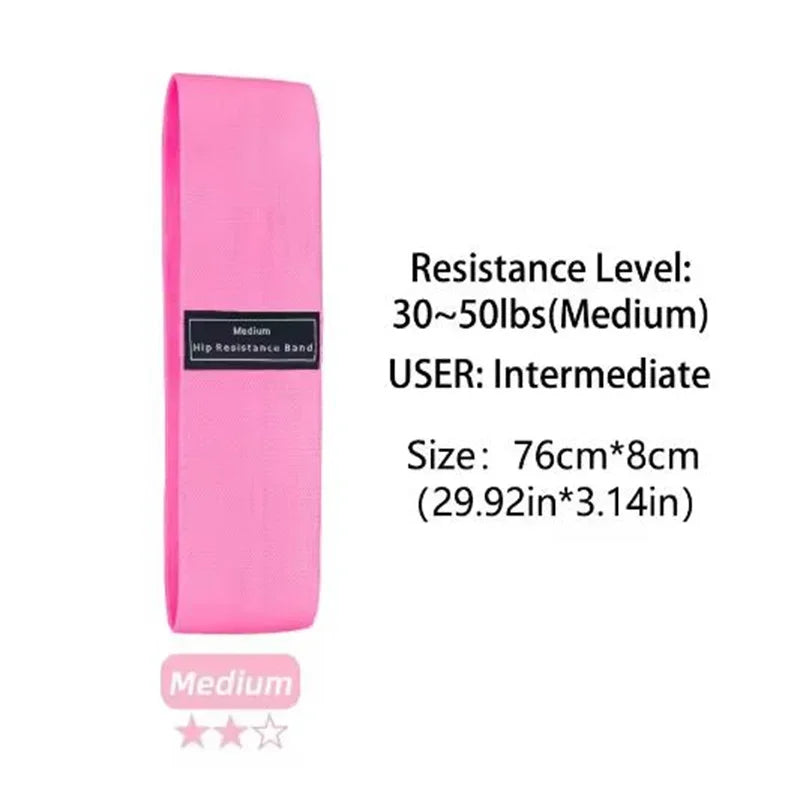 Fabric Resistance Bands for Legs & Glutes – Non-Slip Workout Bands