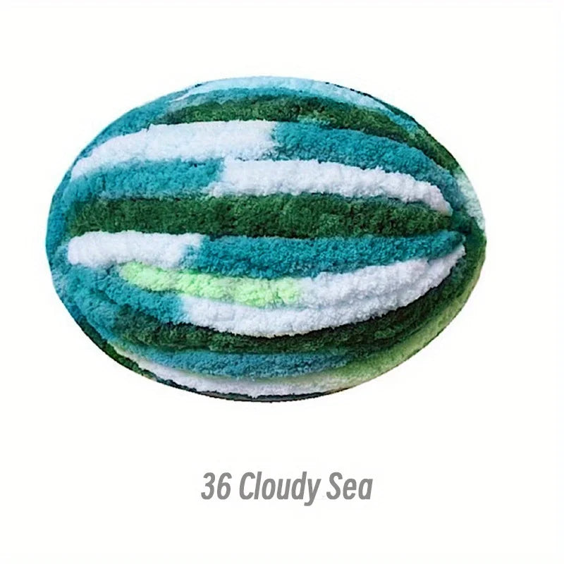 Extra Thick Hand-Knitted Chunky Yarn Blanket