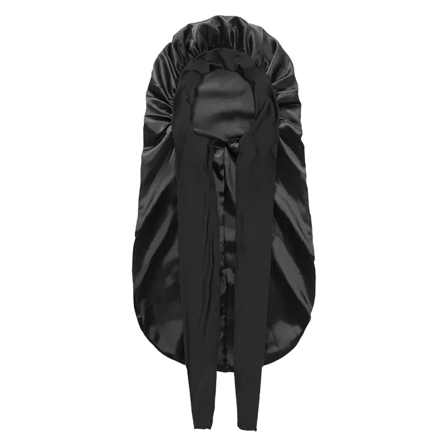 Women's Extra Long Satin Hair Bonnet – Elastic Sleep Cap