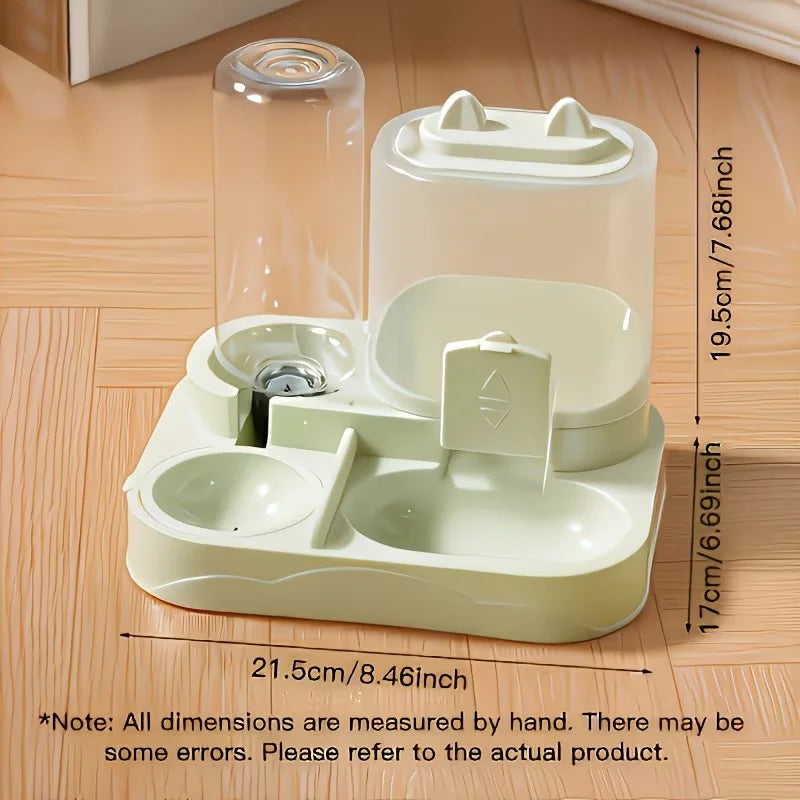 2-in-1 Automatic Pet Feeder & Water Dispenser for Dogs and Cats