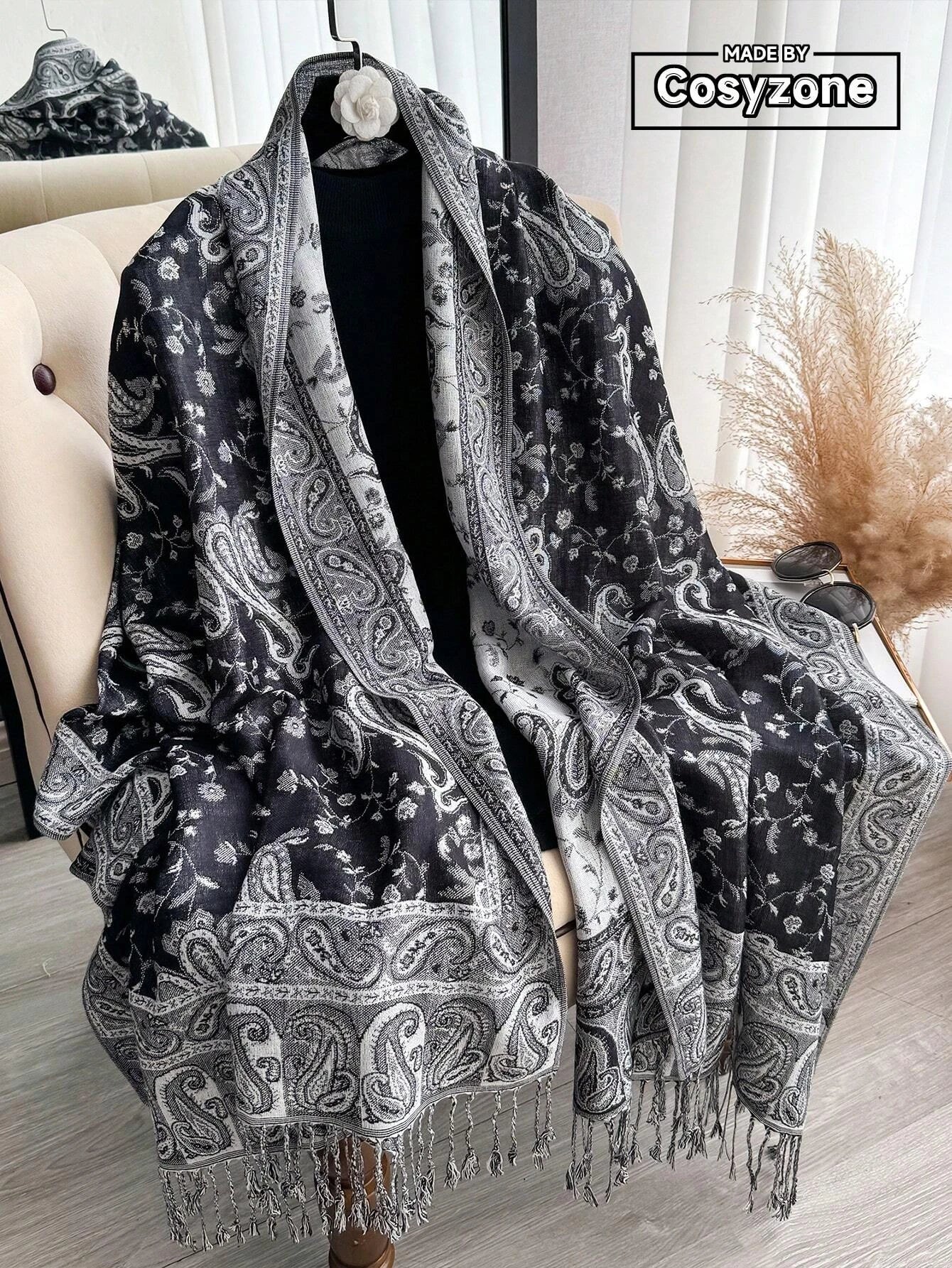 Women's Bohemian Paisley Pashmina Shawl & Wrap Scarf