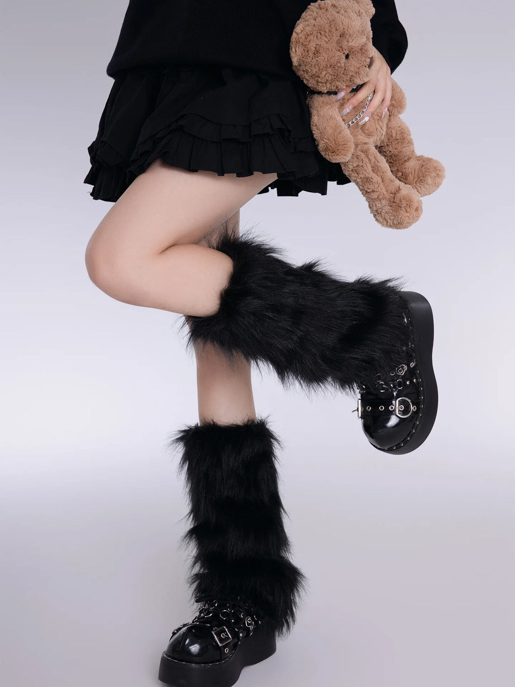 Women's Faux Fur Leg Warmers – Cozy Winter Boot Covers