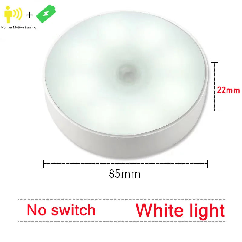 Rechargeable Motion Sensor LED Night Light – Wireless Bedside Lamp