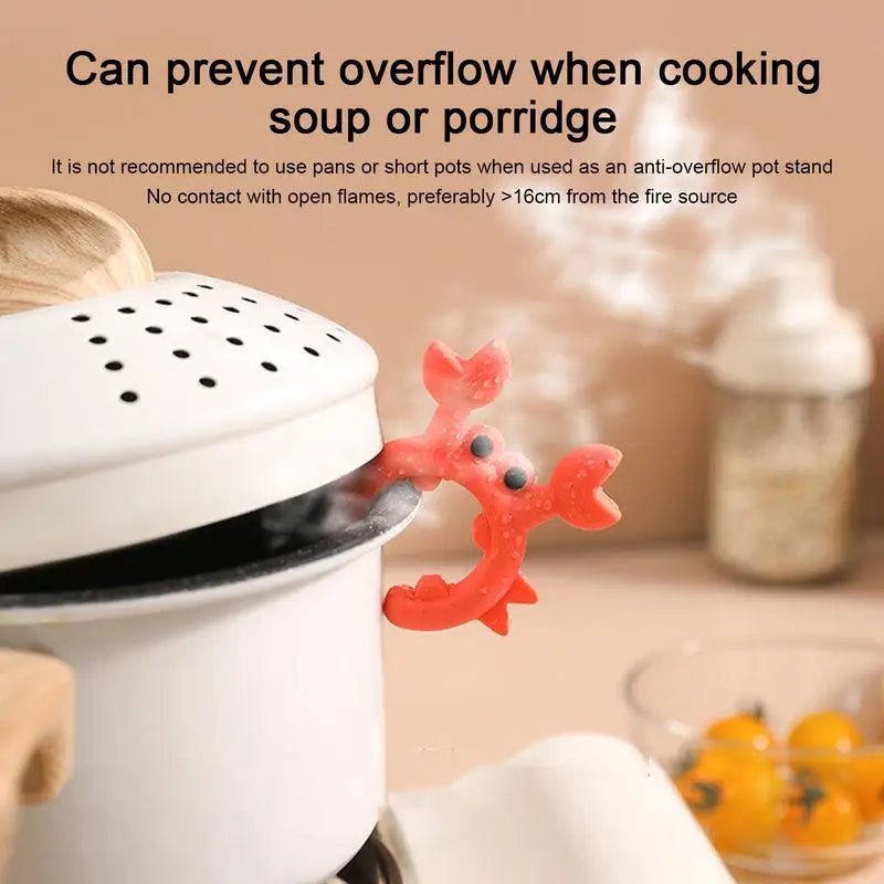 Crab Shaped Silicone Spoon Rest – Cute Kitchen Utensil Holder