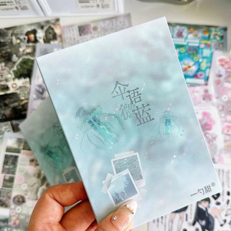 32-Sheet Korean Style Decorative Sticker Book for Journals & Scrapbooking