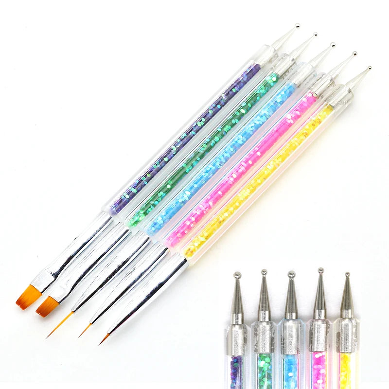 5–20PCS Nail Art Brush Set for Detailed Nail Designs