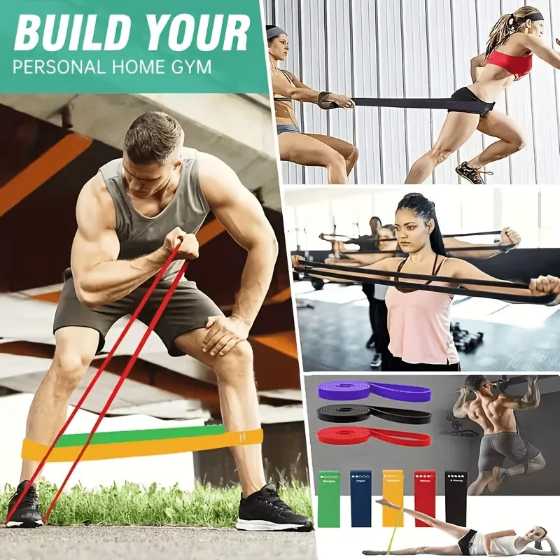 5-Piece Yoga Resistance Bands Set – Stretching & Strength Training