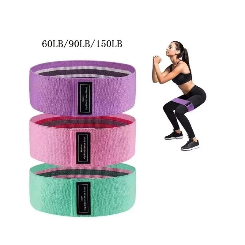 Fabric Resistance Bands for Legs & Glutes – Non-Slip Workout Bands