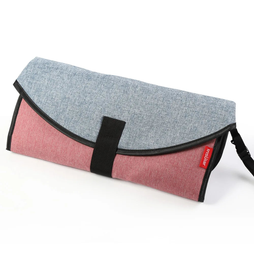 2-in-1 Portable Baby Changing Pad – Waterproof Travel Diaper Mat