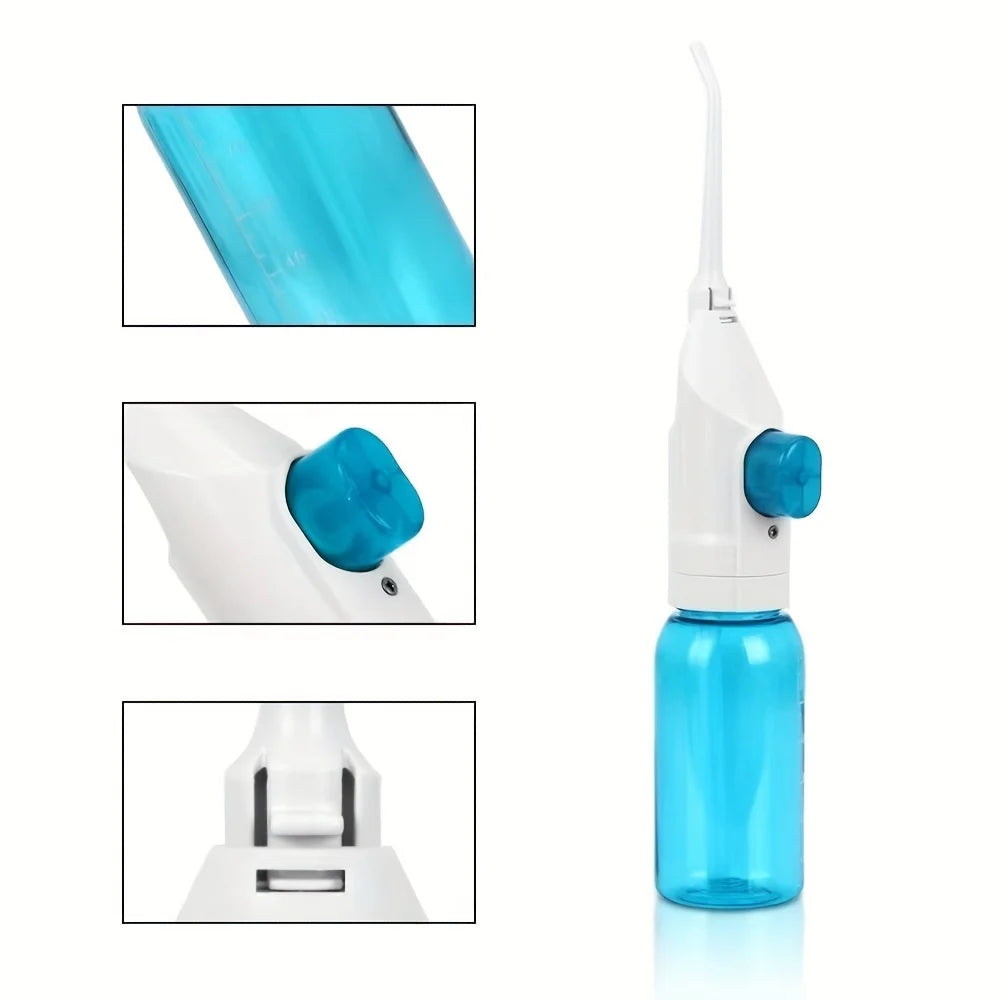 Portable Manual Oral Irrigator Water Flosser