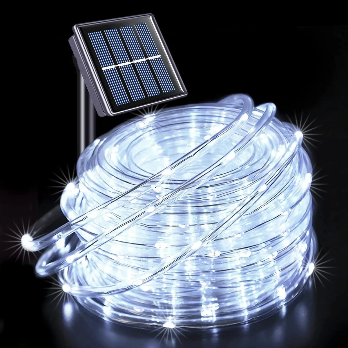 Solar LED Rope String Lights – Outdoor Christmas & Garden Decor