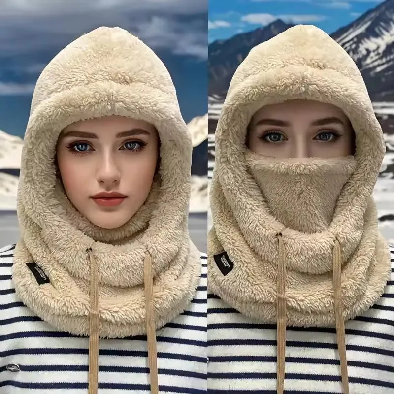 Women's Warm Thermal Balaclava – Windproof Winter Ski Hood