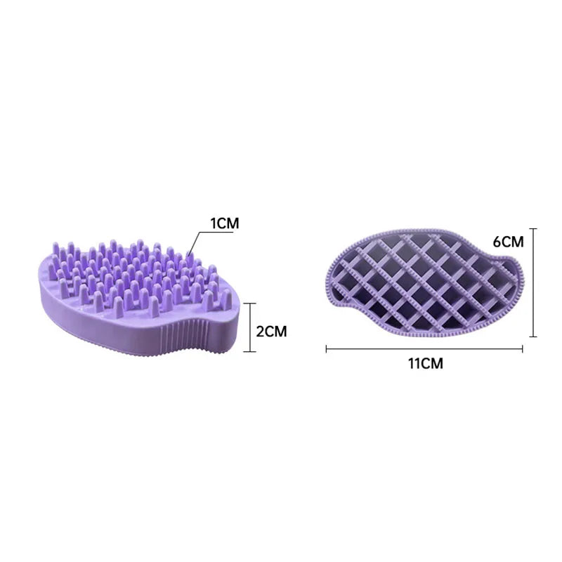 Double Sided Pet Bath Brush – Dog & Cat Grooming Massage Brush