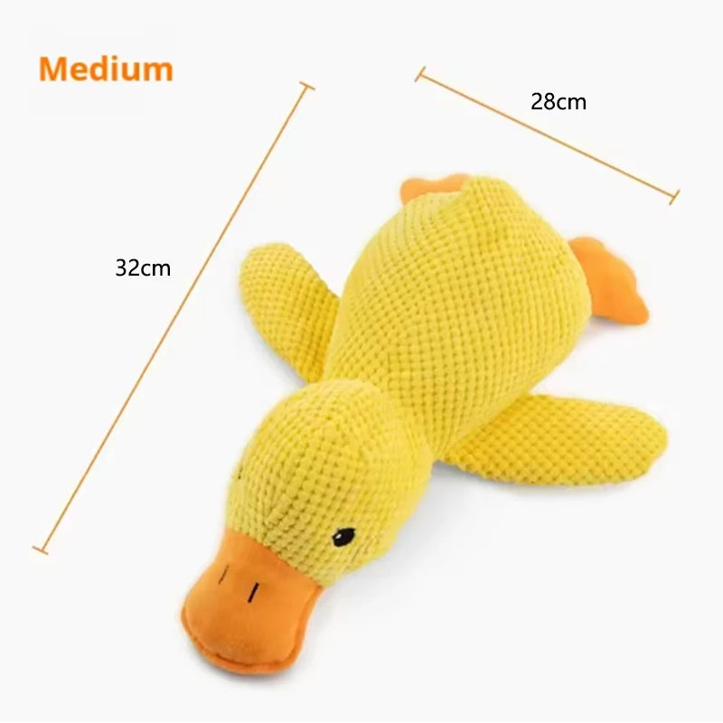 Soft Duck Plush Squeaky Toy for Dogs