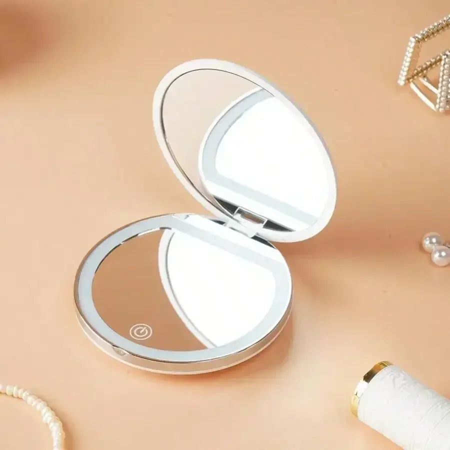 Portable Folding Compact Makeup Mirror for Travel