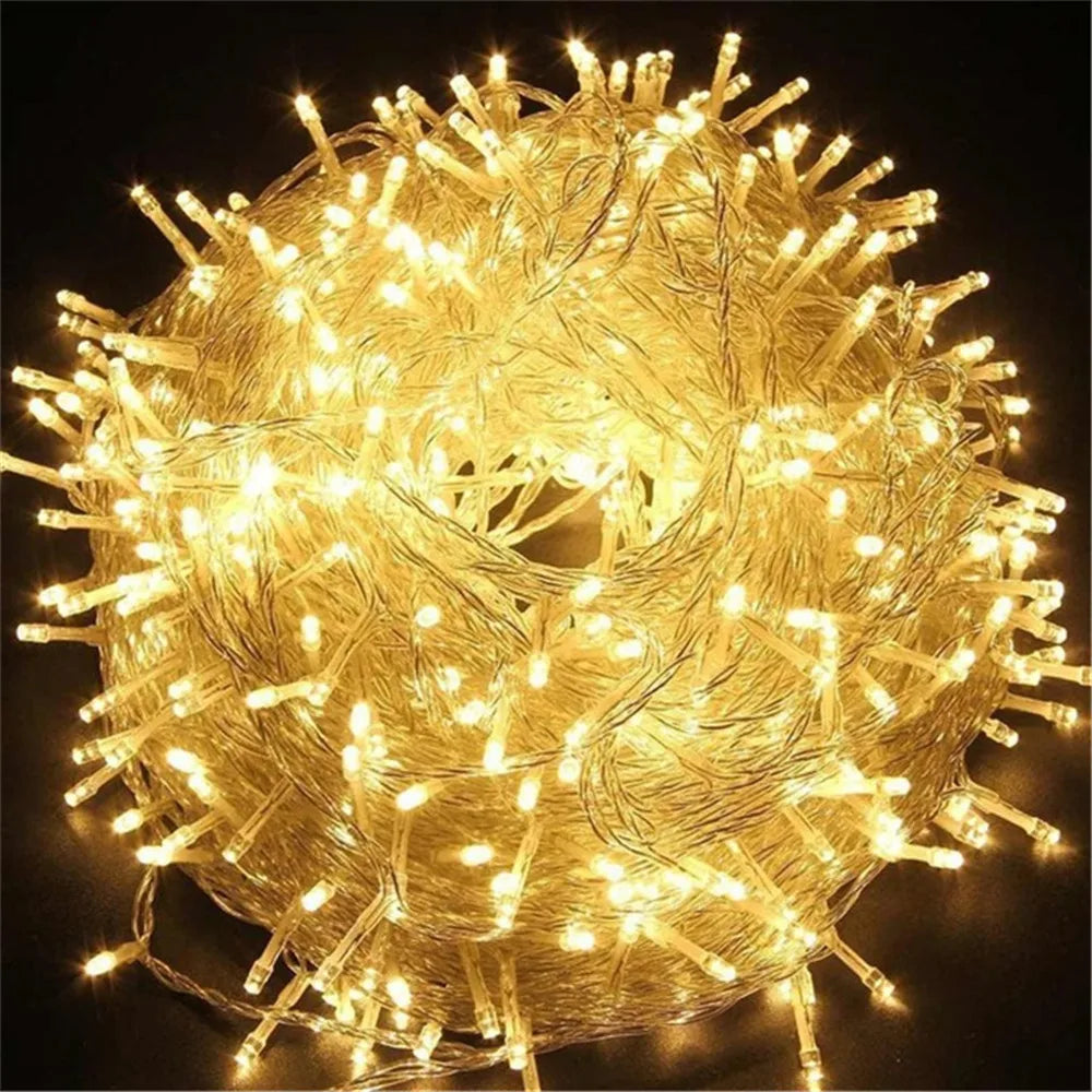 LED Christmas String Lights – 5M to 100M Fairy Lights for Holiday Decor