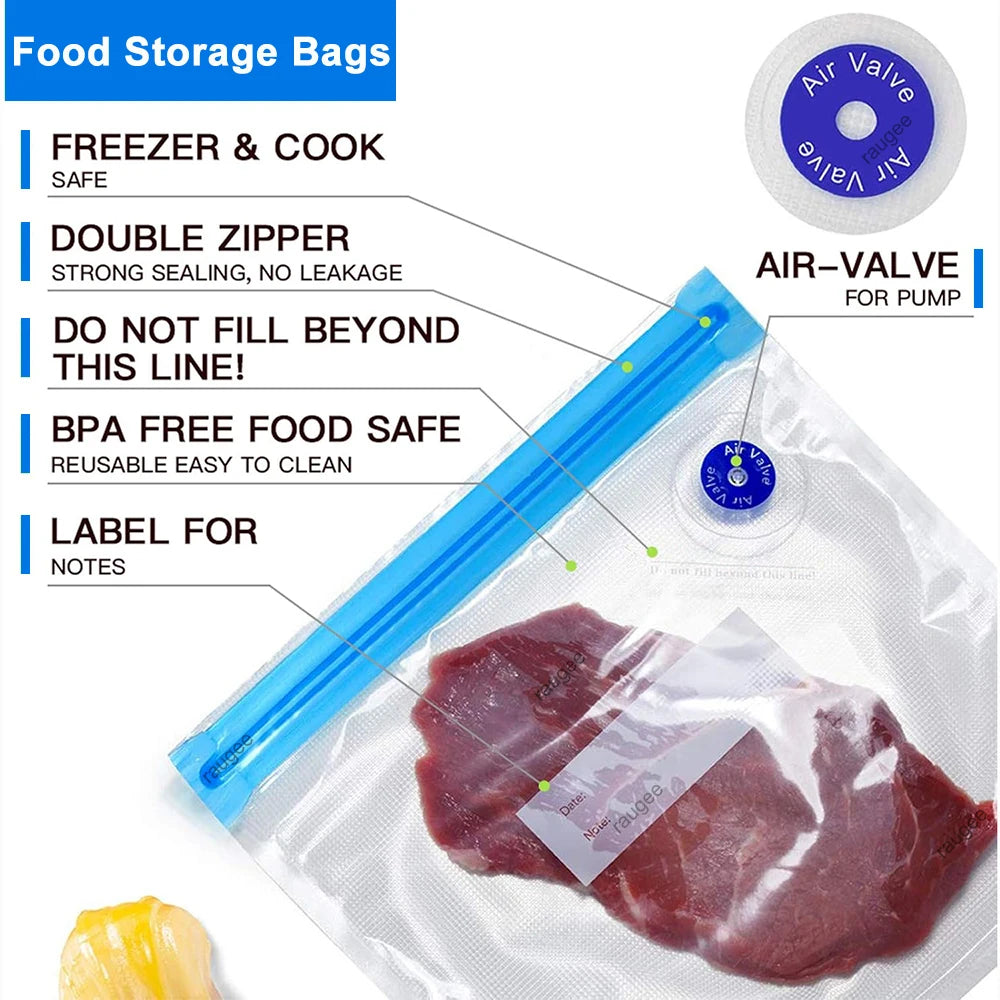 Reusable Vacuum Sealer Bags for Food Storage