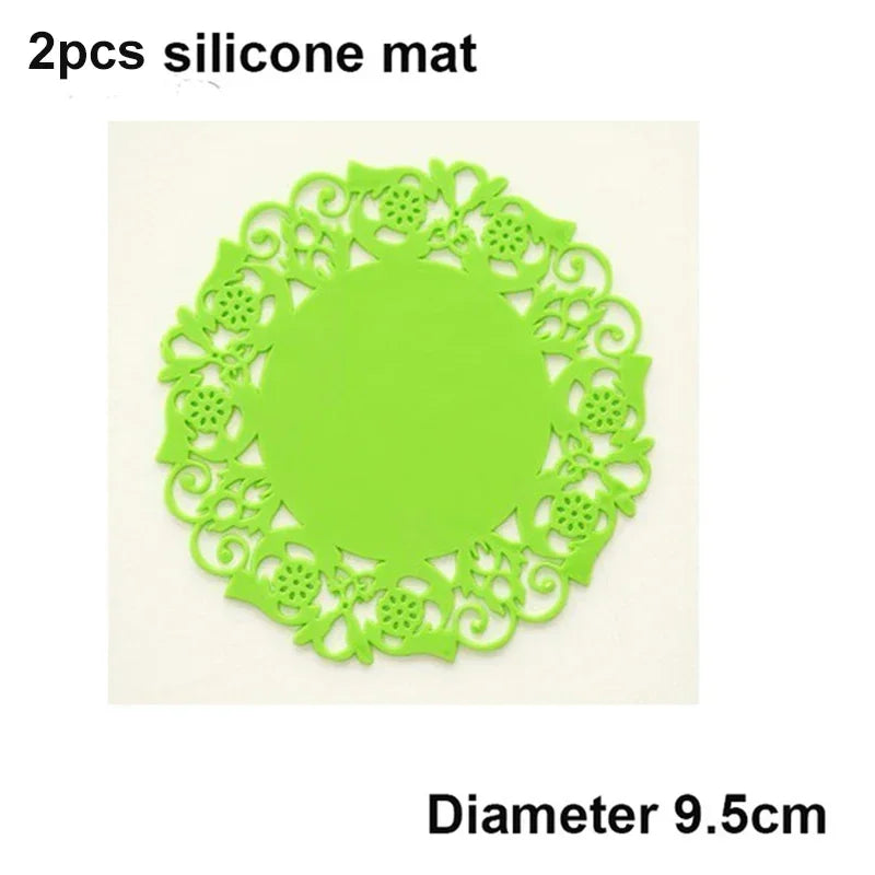 Heat Resistant Silicone Spoon Rest Mat – Kitchen Utensil Holder