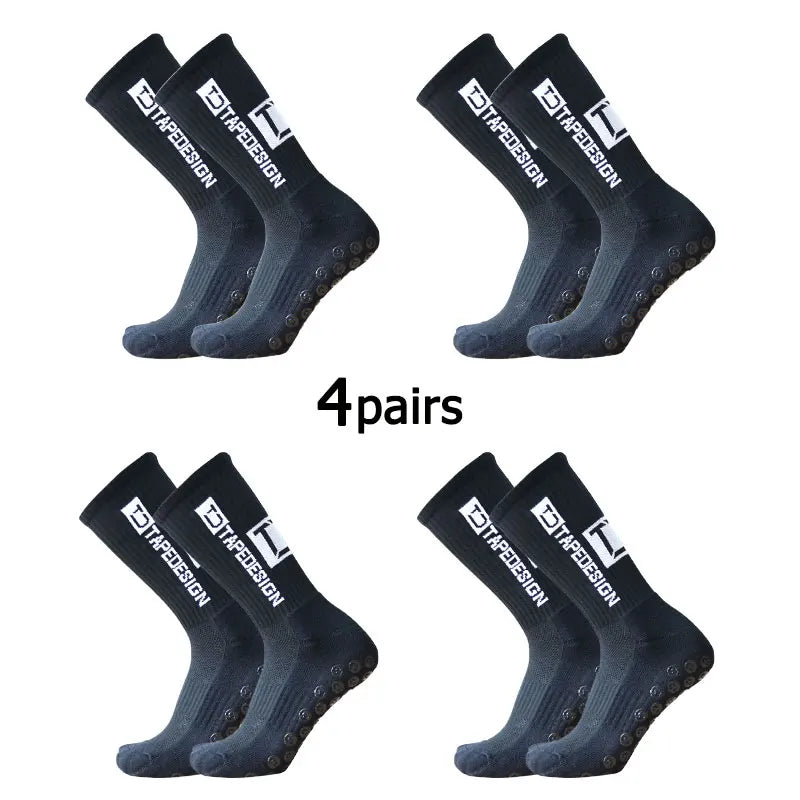 Anti-Slip Football Grip Socks – Mid-Calf Sports Training Socks