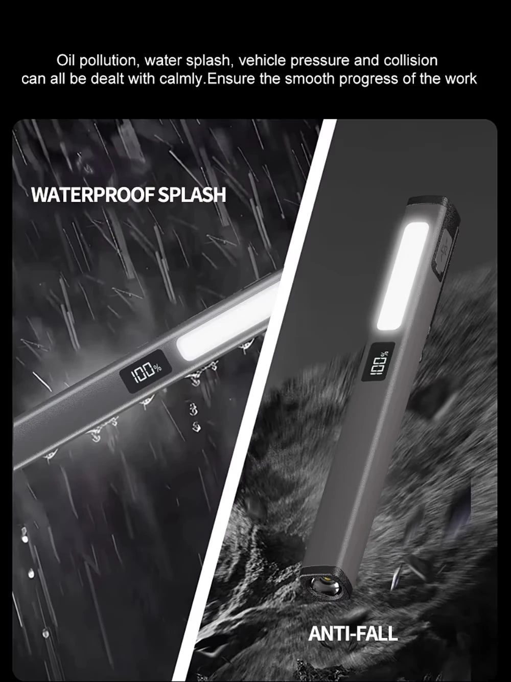 Rechargeable Magnetic LED Pen Light for Work & Camping