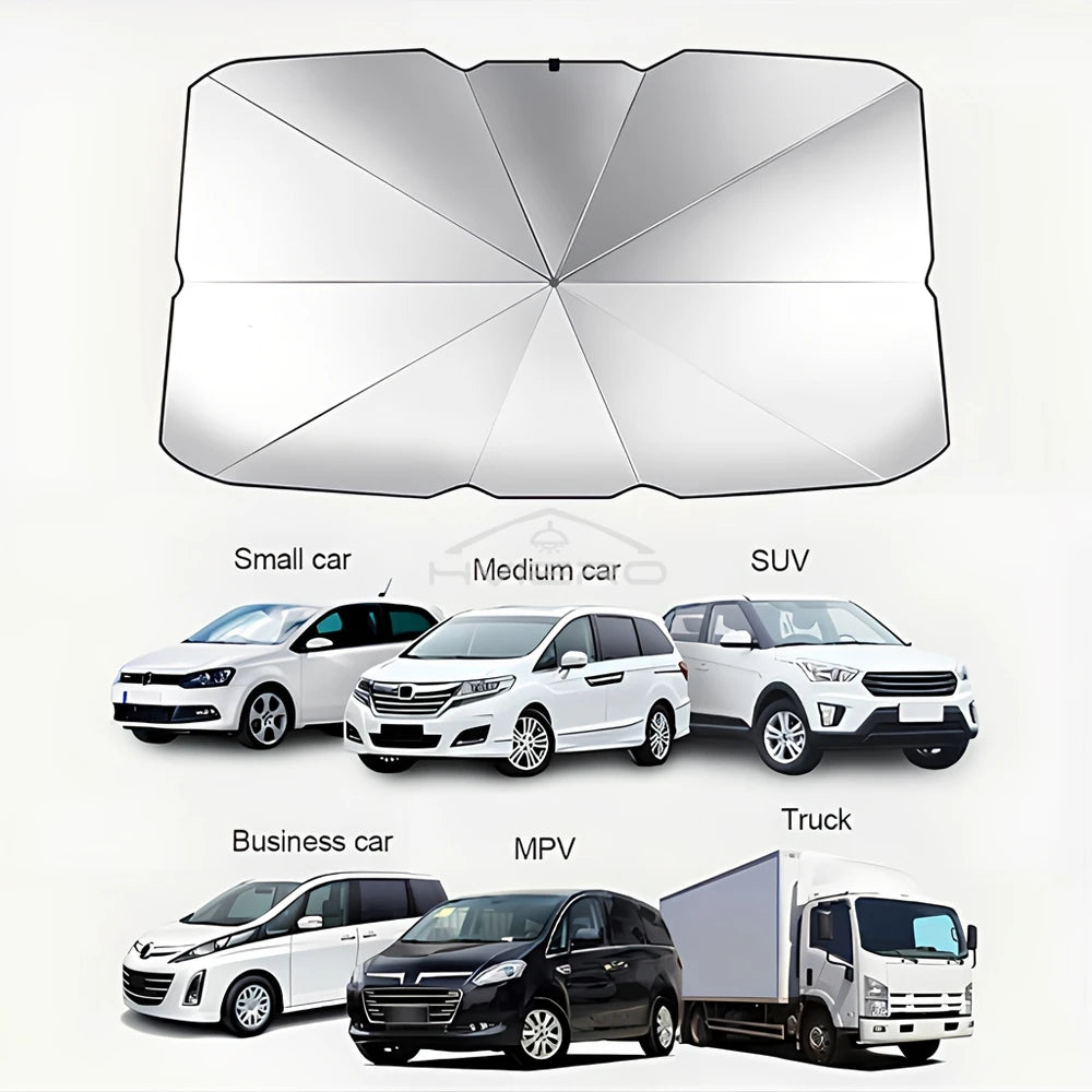 Foldable Car Windshield Sunshade – UV & Heat Protection Cover