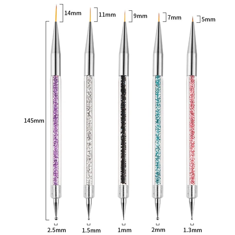 5–20PCS Nail Art Brush Set for Detailed Nail Designs