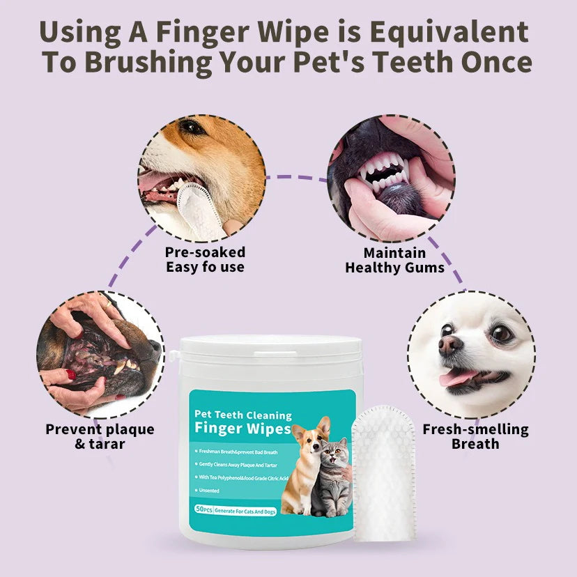 Pet Finger Toothbrush for Dogs & Cats – Gentle Dental Cleaning Tool