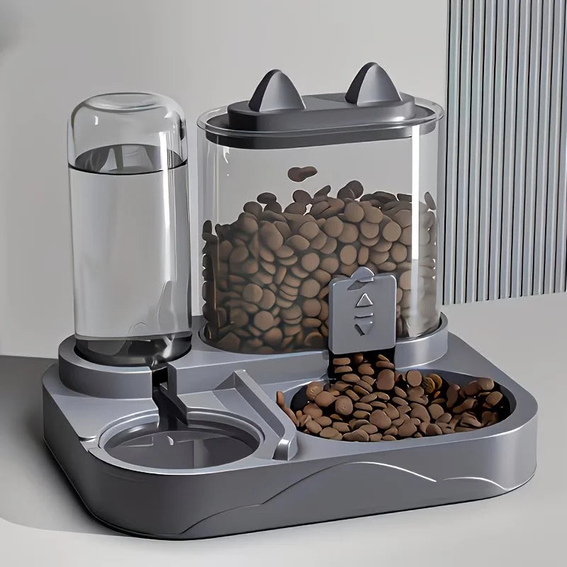 2-in-1 Automatic Pet Feeder & Water Dispenser for Dogs and Cats