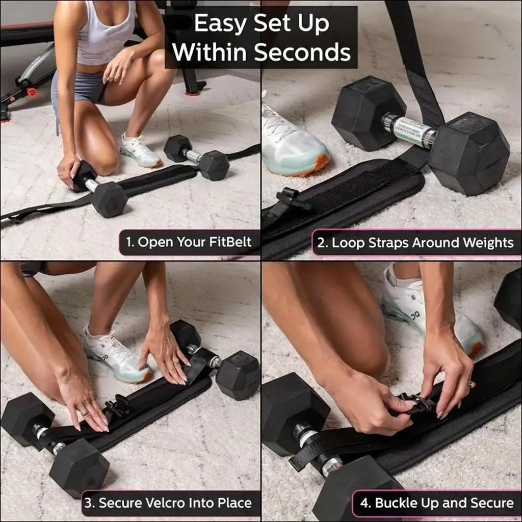 Adjustable Hip Resistance Training Belt – Home Workout Fitness Equipment