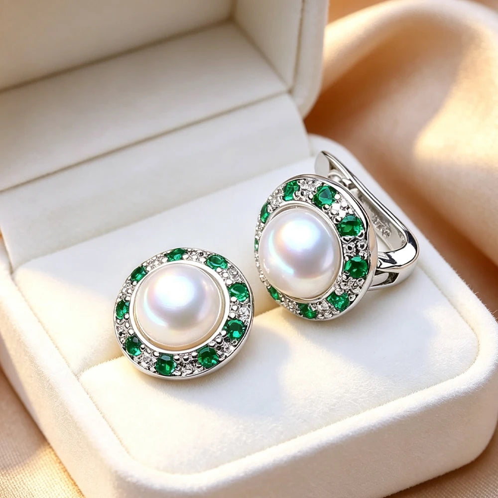 Women's Classic Pearl Stud Earrings