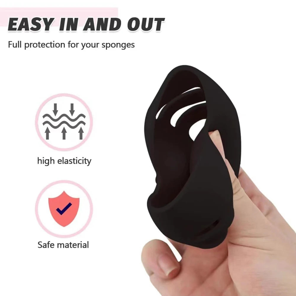Silicone Makeup Sponge Holder & Travel Case